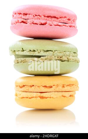 meringue, cream filling, macaron, meringues, macarons Stock Photo