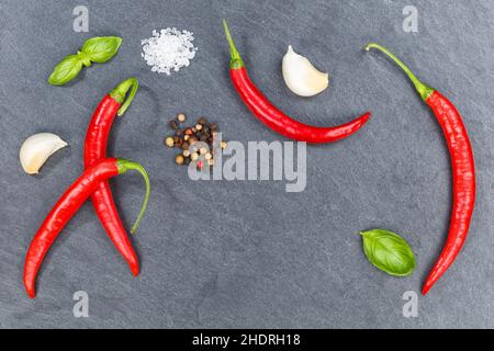 spicy, spices, chili peppers, sharps, spice, chili pepper Stock Photo