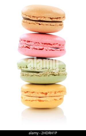 almond biscuits, macaron, pastry, macarons Stock Photo