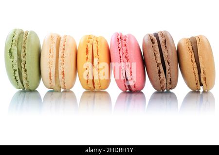 almond biscuits, viennoiseries, macaron, pastry, macarons Stock Photo