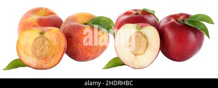 peach, nectarine, peachs, nectarines Stock Photo