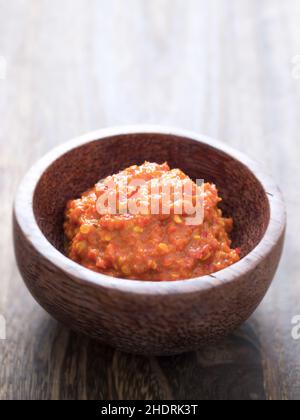 sambal belacan, shrimp paste Stock Photo