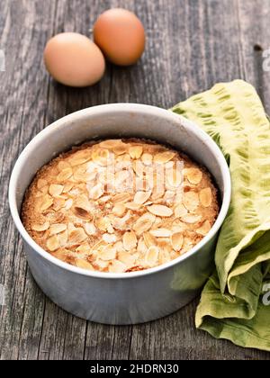 cake, almond cake, cakes, almond cakes Stock Photo