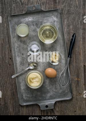 ingredient, mayonnaise, ingredients, mayonnaises Stock Photo