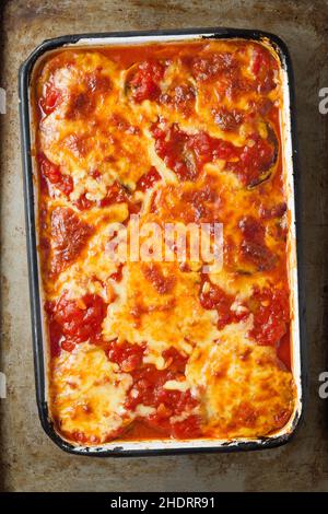 eggplant souffle, melanzane, eggplant souffles Stock Photo - Alamy