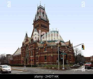 cambridge, harvard university, memorial hall, cambridges Stock Photo