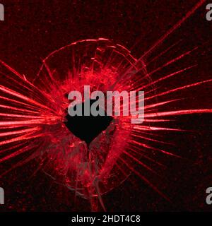 slivered, bullet hole, slivereds, bullet holes Stock Photo