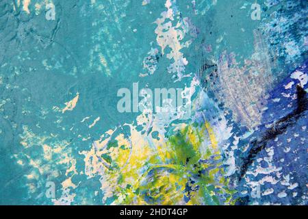 Abstract Contemporary hand painted artistic background Stock Photo