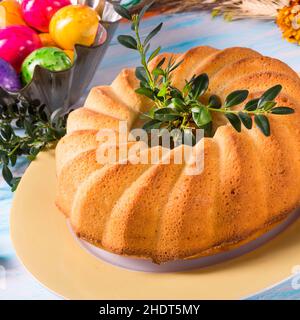 easter, cake, ring cake, easters, cakes Stock Photo