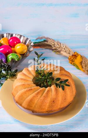easter, sponge cake, easters, sponge cakes Stock Photo
