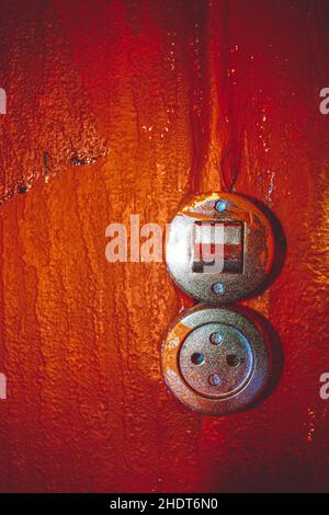 plug, light switch, outlets, light switchs Stock Photo