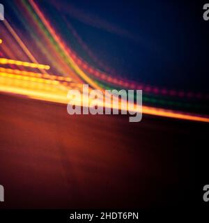 multi colored, lines, track lighting, multi coloreds, line Stock Photo