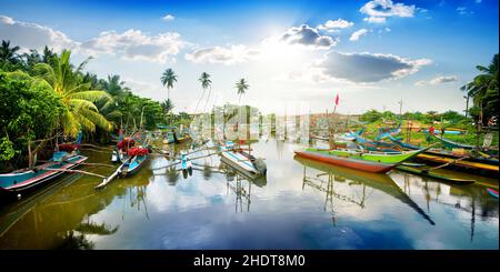 sri lanka, boats, gall, sri lankas, boat, galls Stock Photo