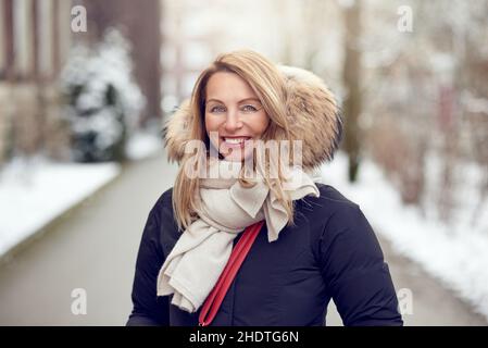 woman, fashionable, winter coat, female, ladies, lady, women, fashionables, coat, coats, winter coats Stock Photo