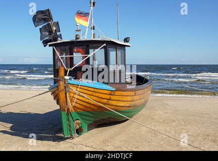 fishing boat, wooden boat, fishing boats, wooden boats Stock Photo