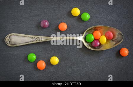 chocolate lentils Stock Photo