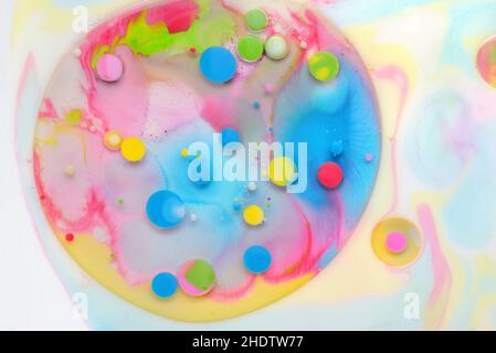 multi colored, watercolour paints, circles, multi coloreds, watercolour paint, circle Stock Photo