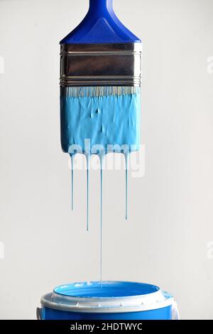 paintbrush, dripping, paintbrushs Stock Photo