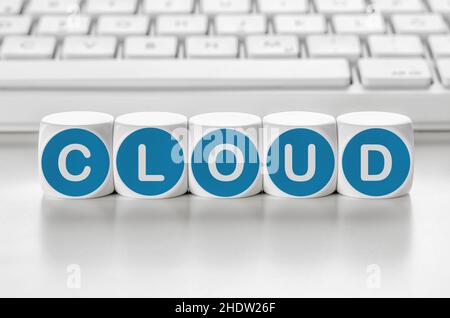 data, cloud, cloud computing, datas Stock Photo