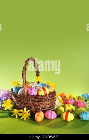 easter, easter basket, easters, easter baskets Stock Photo