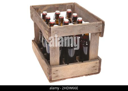 beer bottles, beer box, beer bottle Stock Photo