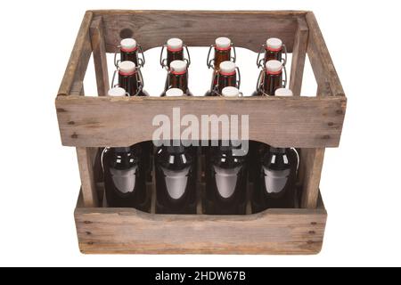 beer bottles, beer box, beer bottle Stock Photo