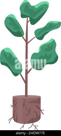 Plant for cultivating semi flat color vector object Stock Vector
