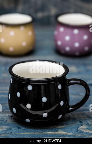 cup, enamel, cups, enamels Stock Photo