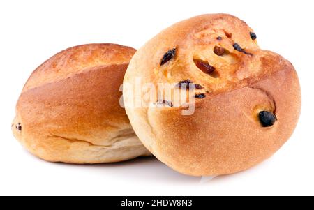 bun, raisin bread, buns, raisin breads Stock Photo