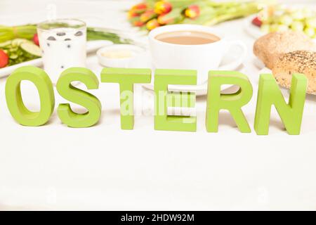 easter, letters, breakfast, easters, letter, breakfasts Stock Photo