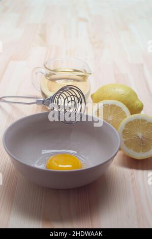 ingredient, mayonnaise, ingredients, mayonnaises Stock Photo