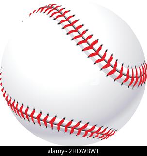 Realistic classic baseball base ball shaded vector isolated on white background Stock Vector