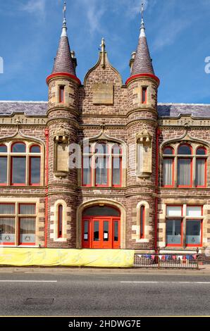 Stornoway Town Hall, South Beach, Stornoway, Isle of Lewis, Outer Hebrides, Scotland, United Kingdom - 11th of August 2012 Stock Photo