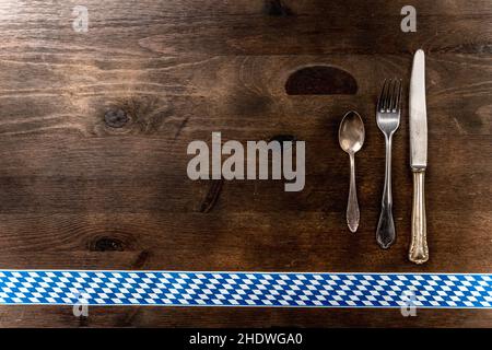 gastronomy, cutlery, blue white, gastronomies, cutleries, blue whites Stock Photo