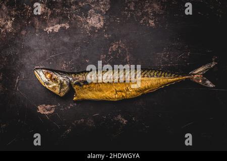 smoked fish, mackerel, kippers, mackerels Stock Photo