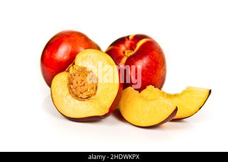 flesh, nectarine, fleshs, nectarines Stock Photo