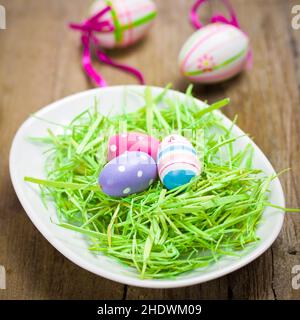 easter nest, easter decoration, easters, easter decorations Stock Photo