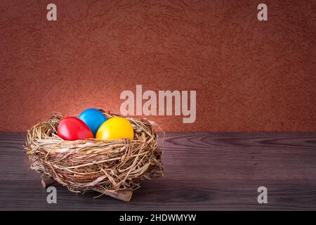 easter nest, easter eggs, easters, easter egg Stock Photo