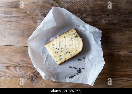 cheese piece, hard cheese, Pepper cheese, cheese pieces, hard cheeses Stock Photo