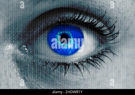 eye, password, eyes, passwords Stock Photo