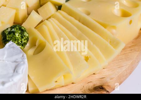 cheese, cheese platter, cheeses, cheese platters Stock Photo