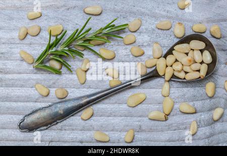 pine nuts, pine nut Stock Photo