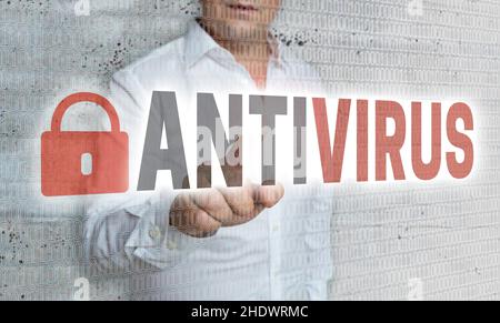 antivirus software, enabling, antivirus softwares, computer software, activate, activating Stock Photo
