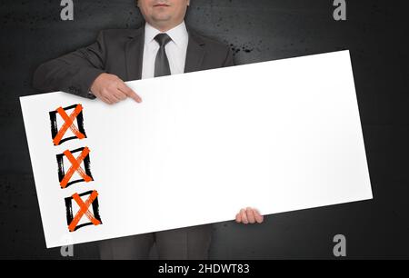 copy space, ticking, checklist, present, to-do list, copyspace, checklists, presents Stock Photo