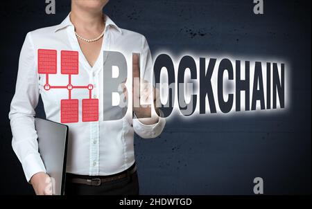 blockchain, accounting system Stock Photo