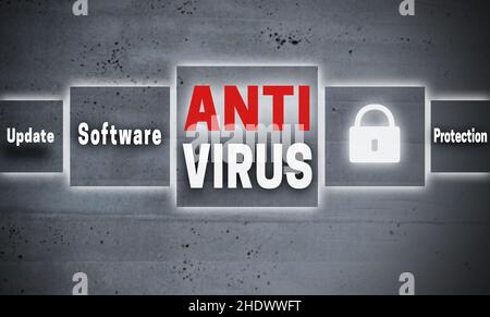 antivirus software, antivirus softwares, computer software Stock Photo