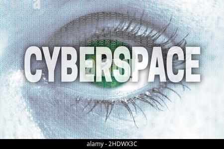 cyberspace, cyberspaces Stock Photo