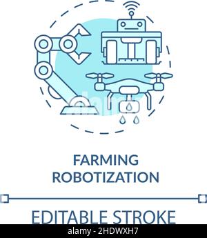 Farming robotization concept icon Stock Vector Image & Art - Alamy