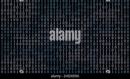 data, digital, binary code, matrix, datas, digitals, binary codes, matrixs Stock Photo