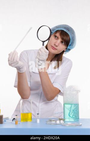 research, examination, experiment, chemist, researchs, procedure, experiments, chemists Stock Photo